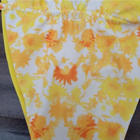 Bandeau 2 Piece Set Bikini Set Strapless Tassel Fringe Swimsuit Size M - Picture 2 of 8